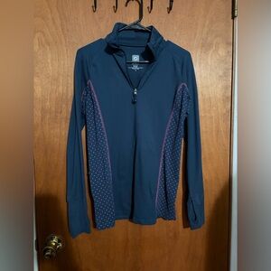 Aerie Blue and Purple Quarter-Zip